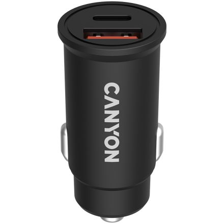 Car Adapter CANYON C-20-03 2*USB/USB-C, 30 W