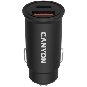 Car Adapter CANYON C-20-03 2*USB/USB-C, 30 W
